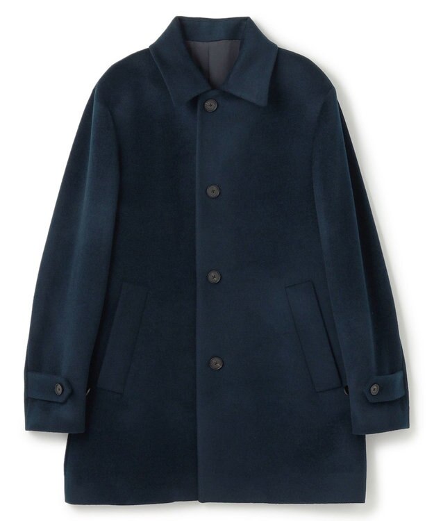 JOSEPH HOMME グロッシーウール　バルマカーンコート ネイビー系