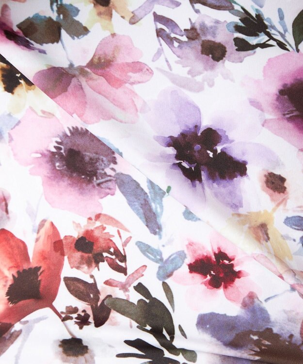 Chacott Chacott BALANCE ウォーターカラーフラワーブラトップ パールグレープリント