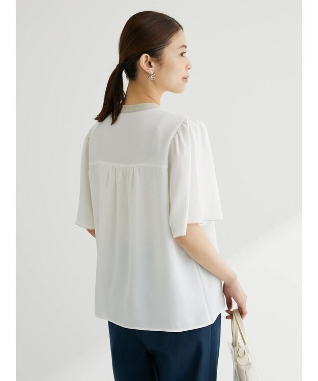 Green Parks ・ＥＬＥＮＣＡＲＥ　ＤＵＥ　バイカラーブラウス Off White