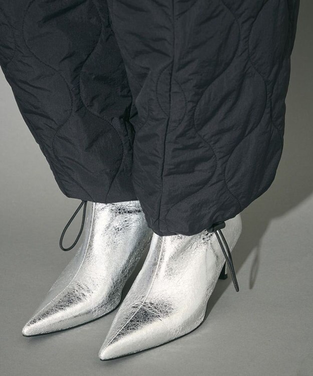 Green Parks キルティングカーブパンツ Black