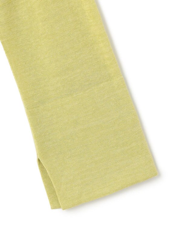 ICB 【洗える】 リネンレーヨンハイゲージ クロップドプルオーバー レモンイエロー系