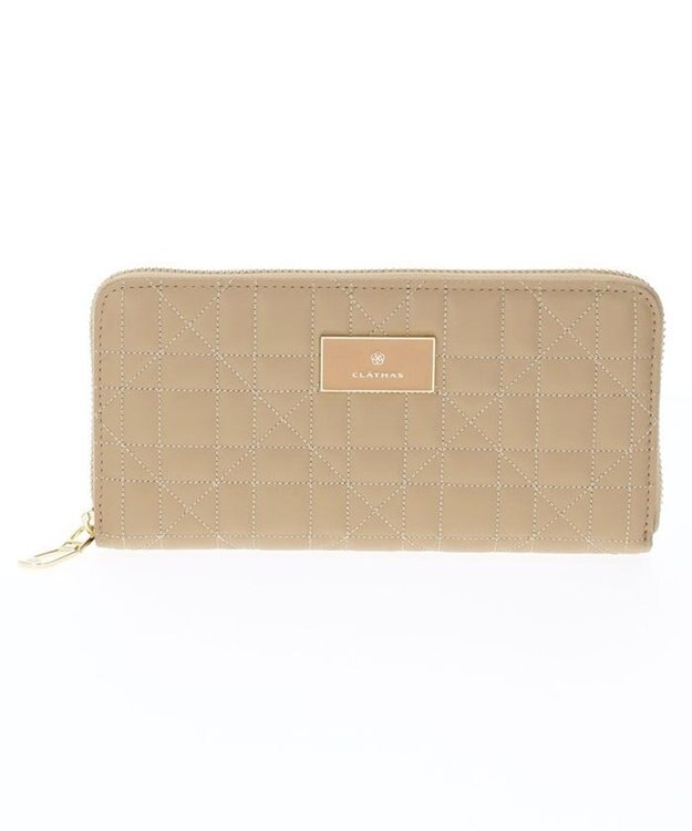CLATHAS セレナ ラウンド長財布 ベージュ