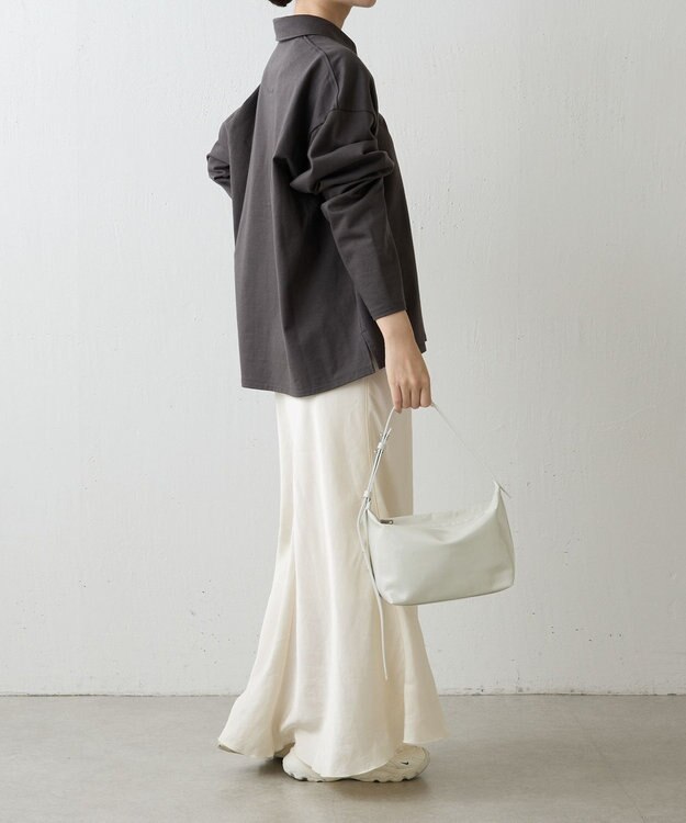 russet エナメルワンショルダーバッグ(CE-1635) OffWhite