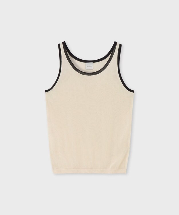 Paul Smith シアーレイヤード 半袖ニット ブラック