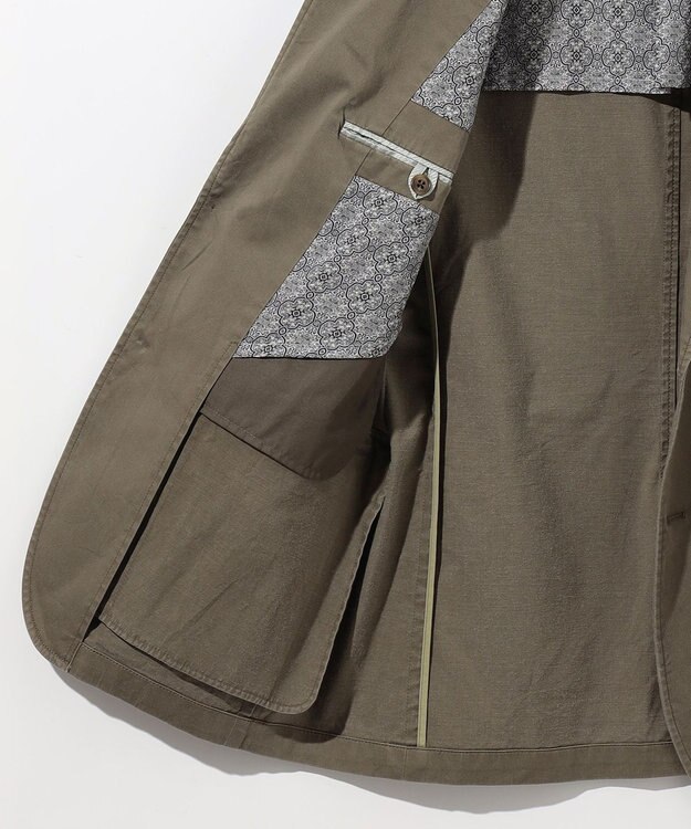 JOSEPH ABBOUD 【ストレッチ/JAPANファブリック】ヴィンテージコットンストレッチ ジャケット カーキ系