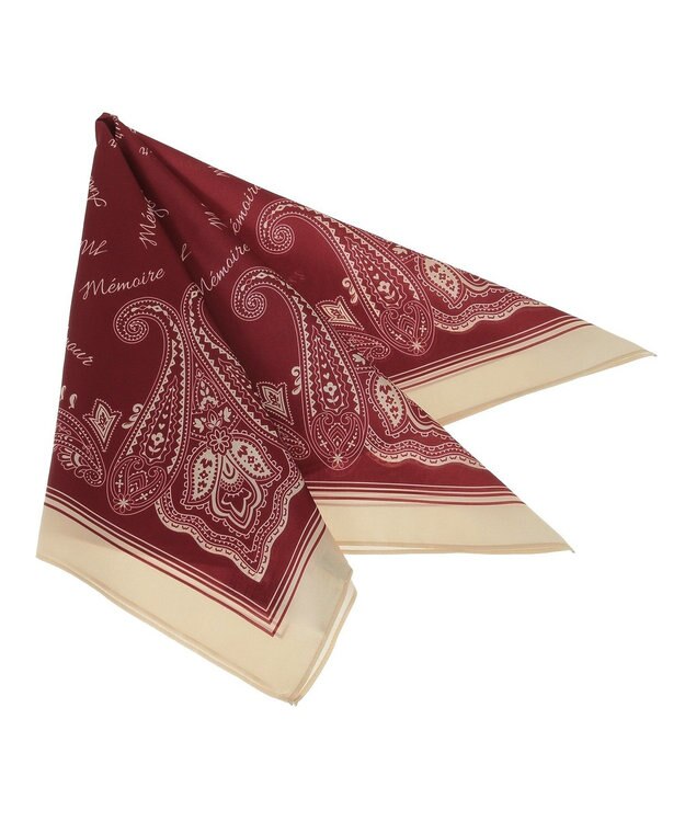 earth music&ecology アソートプリントスカーフ Red