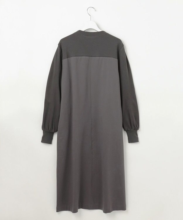 自由区 L 【洗える】エアーポンチ ワンピース チャコール