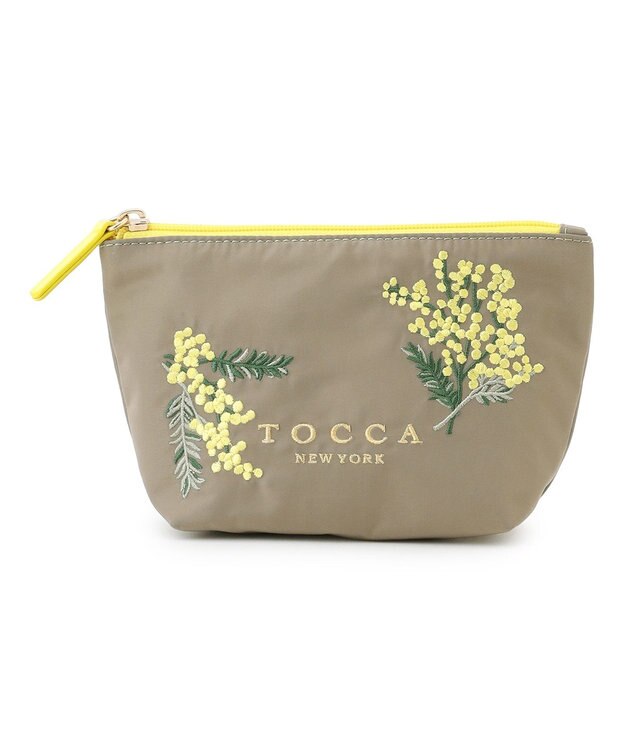 TOCCA 【一部カラー撥水】BOUQUET DE REVE POUCH ポーチ ベージュ系