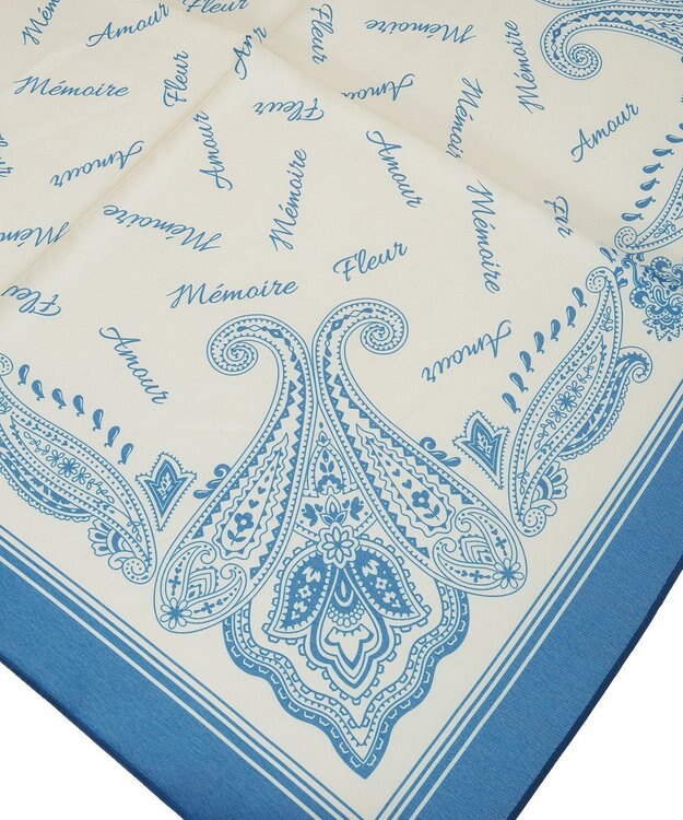 earth music&ecology アソートプリントスカーフ Navy