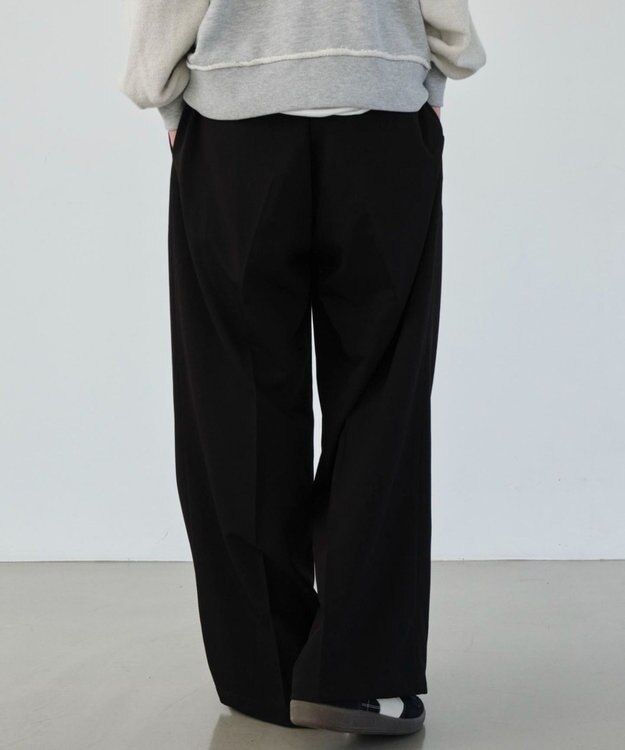 WEGO 【ユニセックス着用ITEM/SMLサイズ展開】バギースラックス ブラック