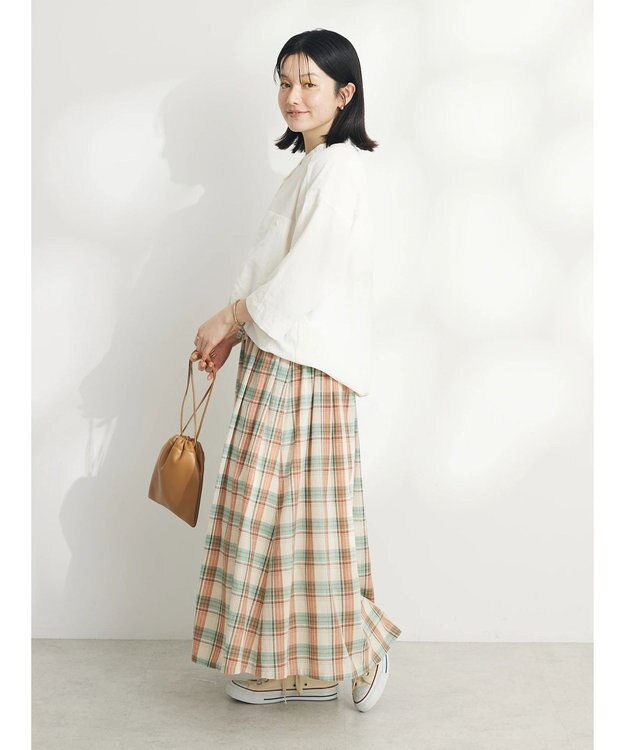 CRAFT STANDARD BOUTIQUE ＢＩＧポケットナイロンブラウス Off White