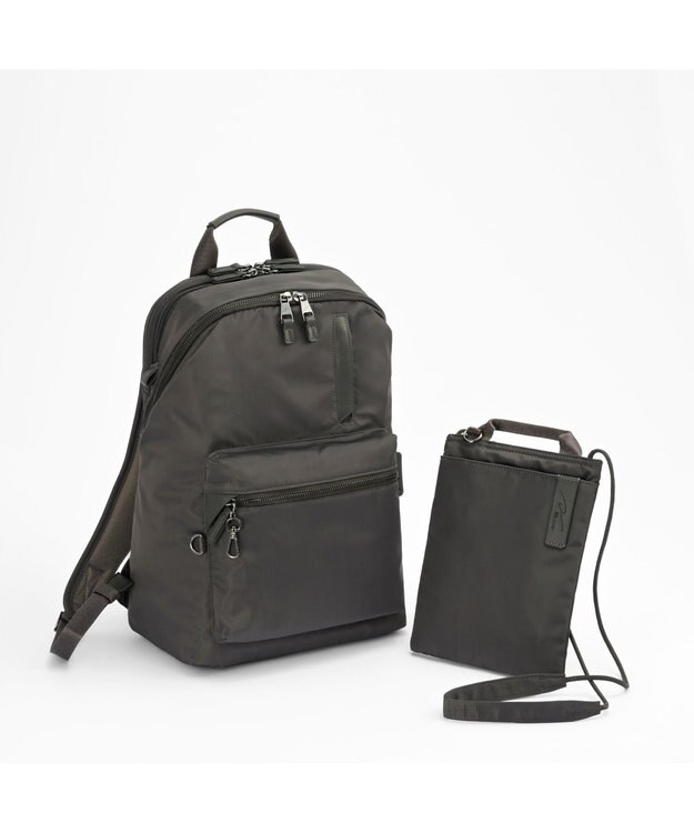 ACE BAGS & LUGGAGE W&.Day/Night ポッケス ハグリュック A4サイズ 13.3インチPC収納 20211 ダブルアンドデイナイト ダークグレー