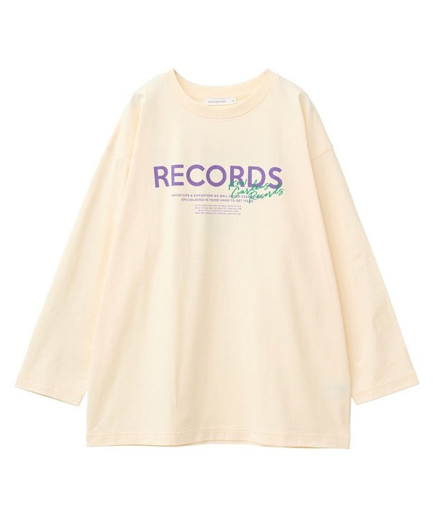 AMERICAN HOLIC ＲＥＣＯＲＤＳロングＴシャツ Light Yellow
