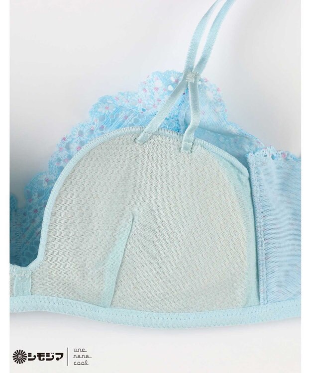 une nana cool MADE WITH シモジマ 特別な日以外の364日つけたくなるブラ 364ブラ レース サックスブルー