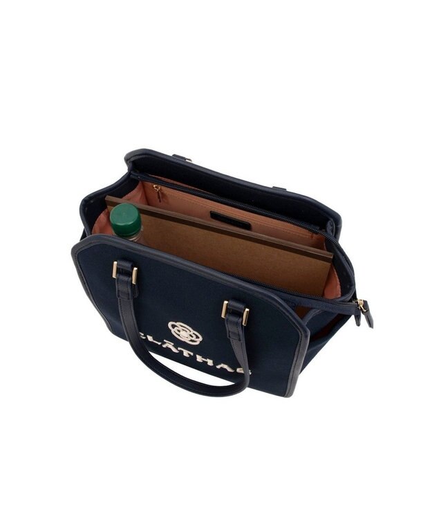 CLATHAS クワット ハンドバッグ ネイビー