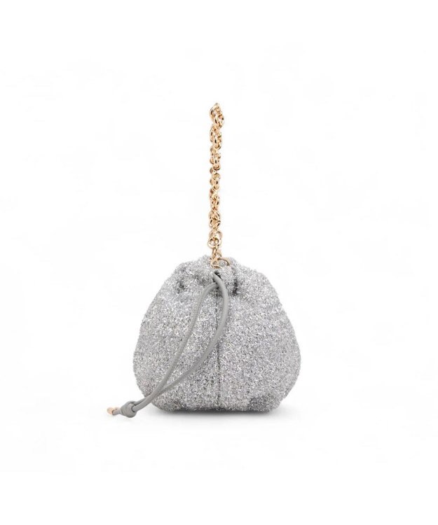 LANVIN en Bleu カレンデ 2WAYハンドバッグ ラメシルバー