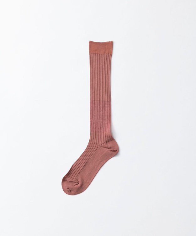 TRICOTE MERCER RIB HIGH SOCKS／MERCER RIB HIGH SOCKS 68PINKBEIGE