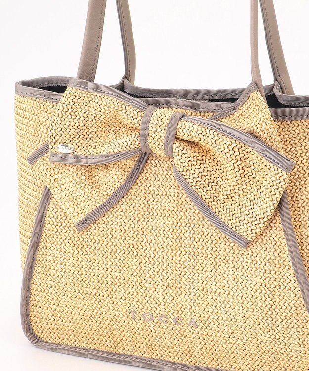 TOCCA KNOT IN HEART BASKET かごバッグ ベージュ系