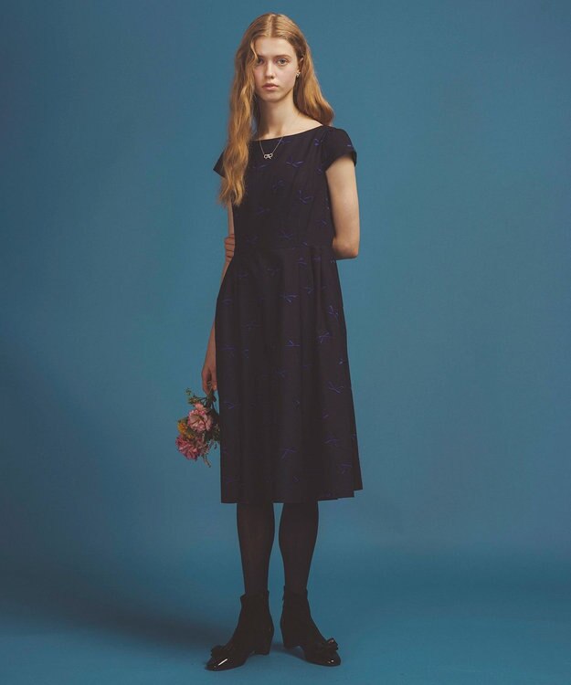 TOCCA 【洗える・消臭】SWIMMING RIBBON ドレス ネイビー系7