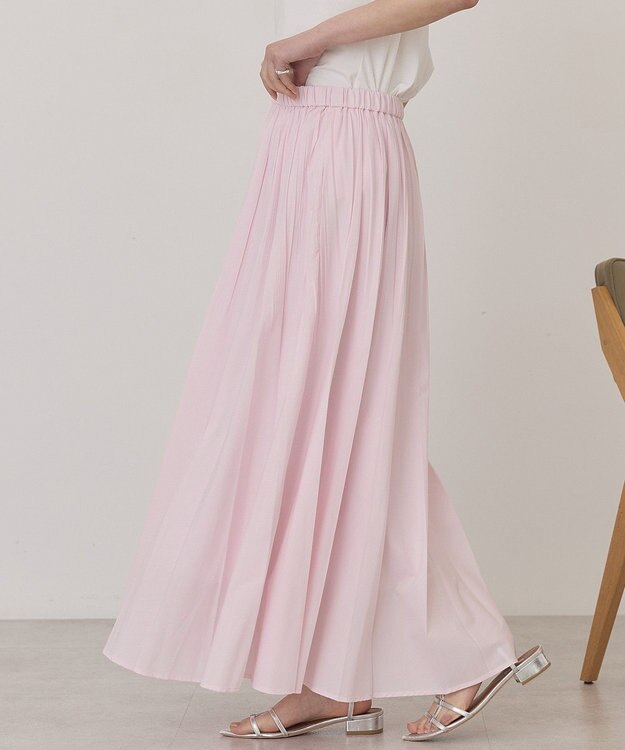 AMERICAN HOLIC 【選べる丈】シアープリーツスカート Light Pink