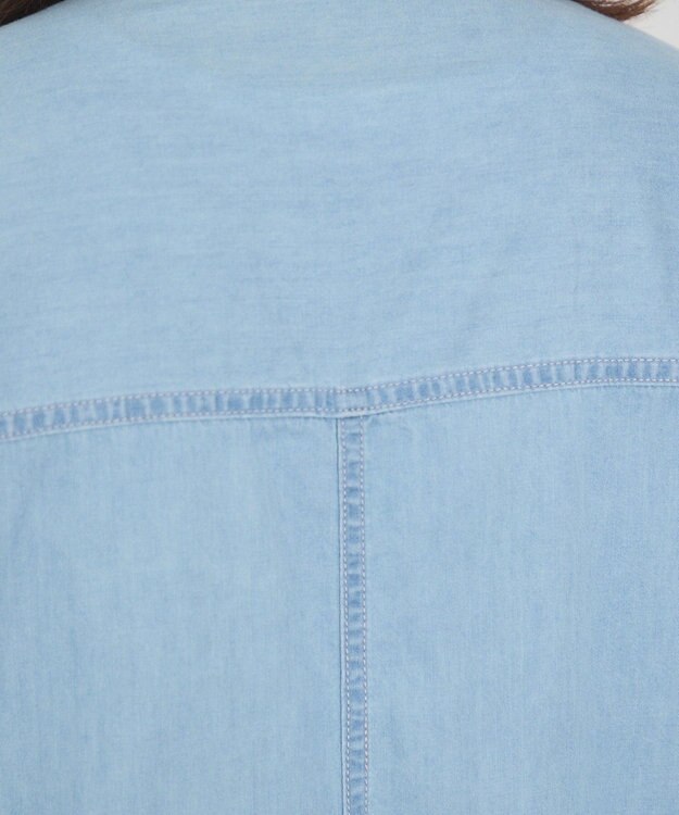 AMERICAN HOLIC Ｗポケット半袖デニムシャツ Light Indigo