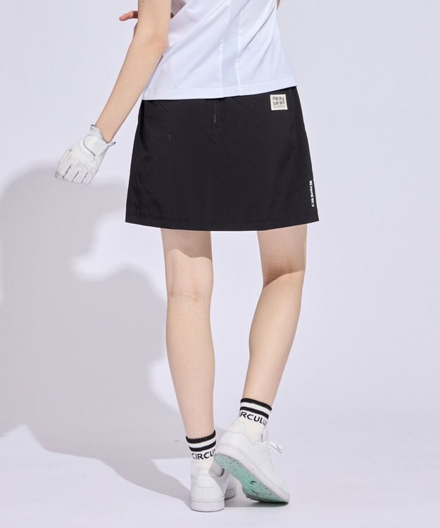 PW CIRCULUS 【WOMEN】ボックスプリーツスカート ゴルフウェア レディース ブラック系