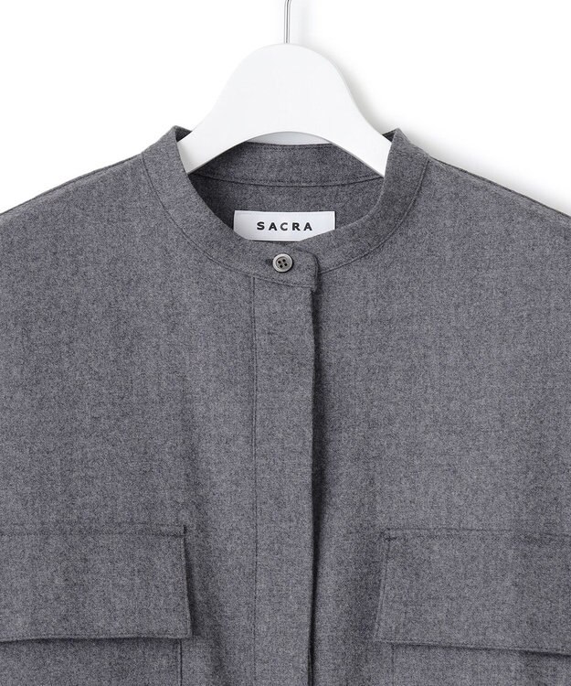 23区 【SACRA】ウィンシークロス ワンピース グレー系