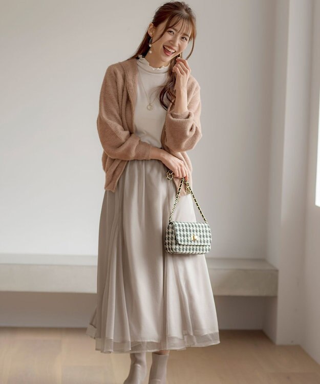 ANY SIS 【洗える】シアーリブ インナー アイボリー