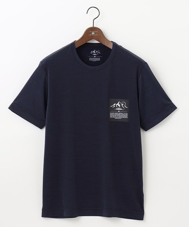 JOSEPH ABBOUD MOUNTAIN 【UNISEX】接触冷感 クールスキンガードＴシャツ ネイビー系