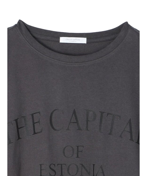 Green Parks インド綿 ＢＩＧサイズアーチロゴ半袖プルオーバー Gray