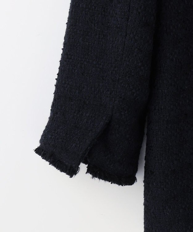 J.PRESS LADIES スラブヤーン ツイード ジャケット ネイビー系