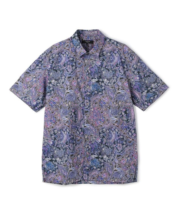 JOSEPH HOMME 【新柄】エスニカルプリント　半袖レギュラーカラーシャツ ライラック系5