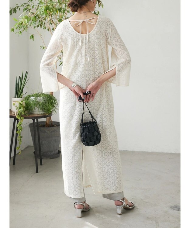 Green Parks AnriettMusee レースロングワンピース