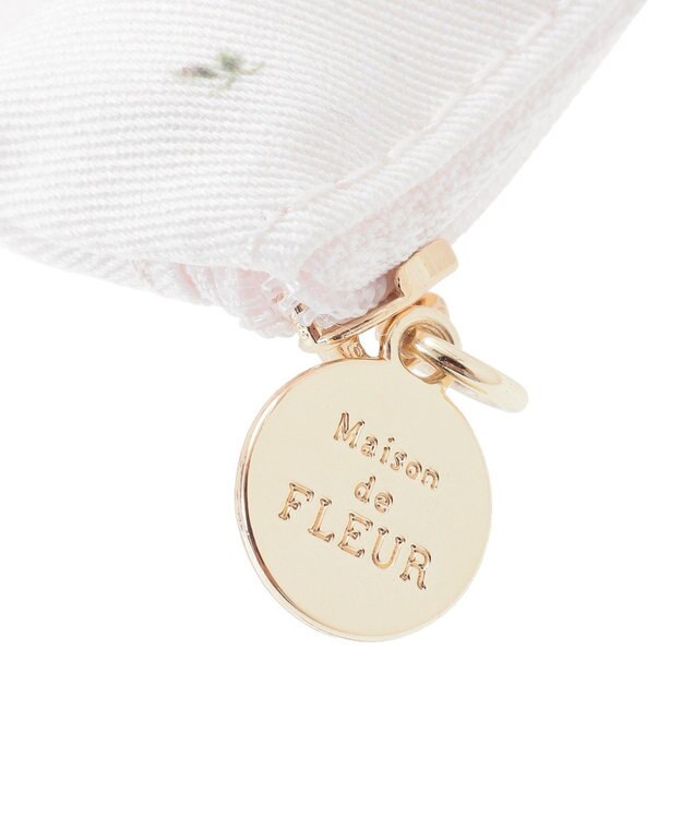 Maison de FLEUR ピンクマニアリボンポーチチャーム Pink