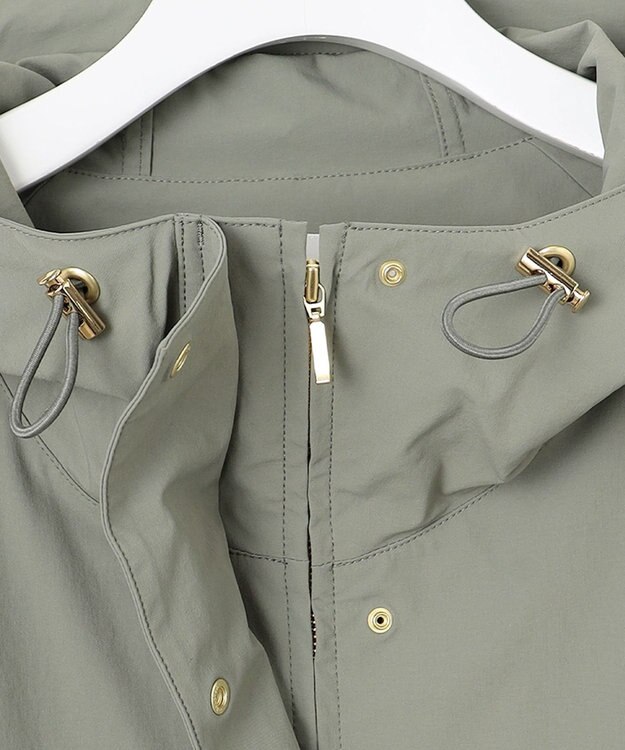 23区 【撥水加工】ナイロン2WAYストレッチ フーデットアウター カーキ系