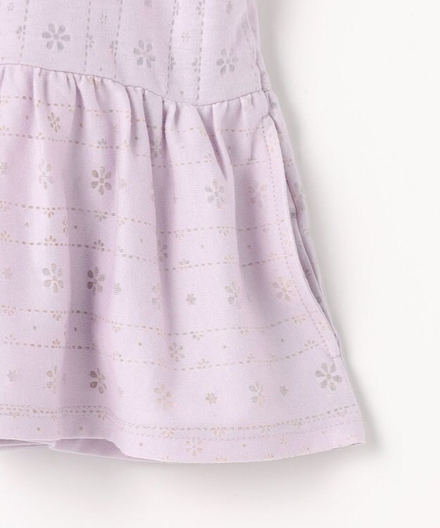 組曲 KIDS 【110-140㎝】 オパールレーシーパーカー ラベンダー