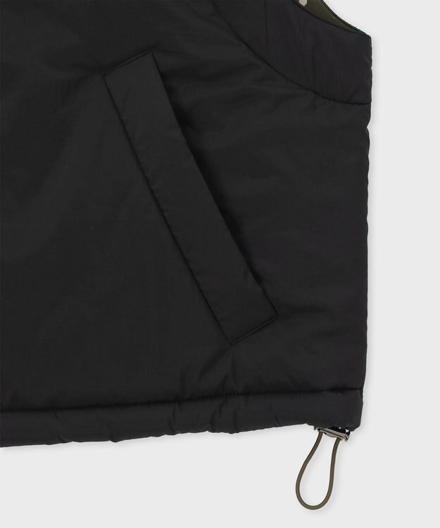 Paul Smith タフタ スタンドカラー ベスト ブラック