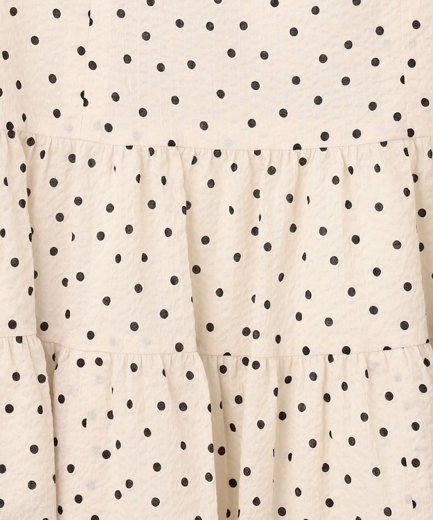 TOCCA 再入荷！【洗える！】VACANCE ドレス ベージュ×ブラックドット系5