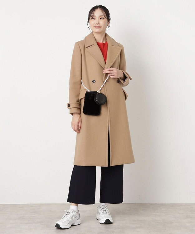 MOONBAT 【ファーバッグ 】パールショルダー スマホバッグ ポシェット フェイクファー ブラック