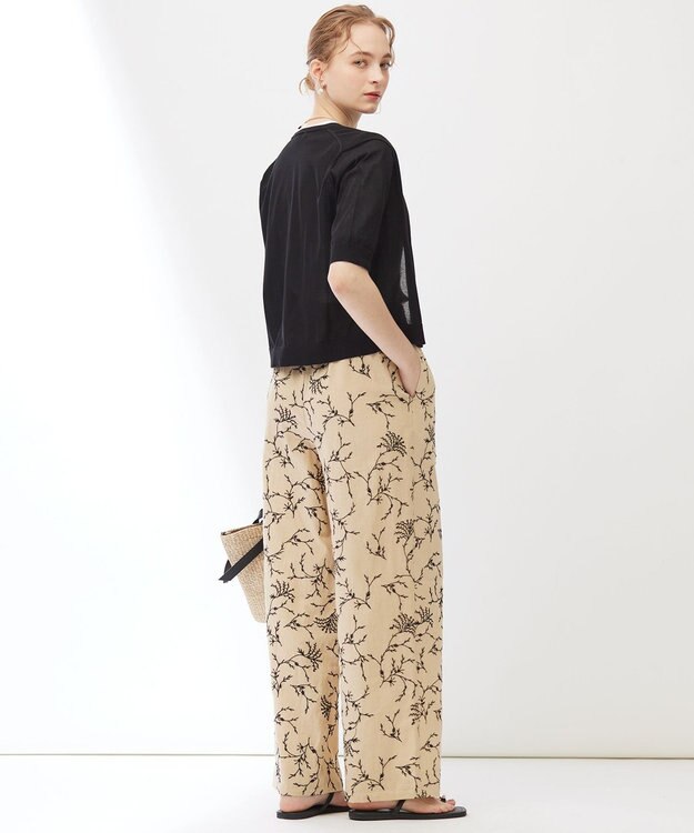 23区 【Indian Factory】ドライシアー ニットカーディガン ブラック系