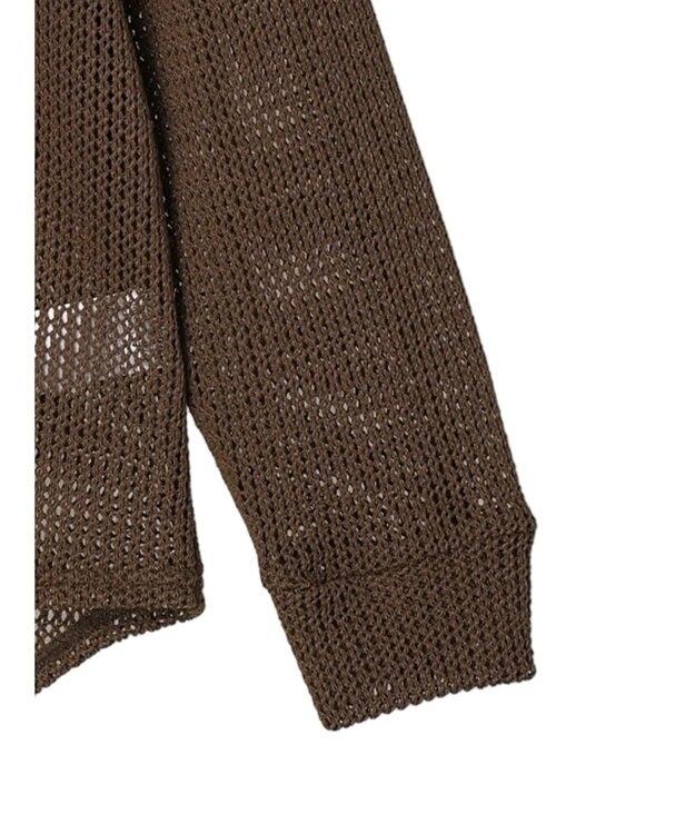 Green Parks カットレースシャツチュニック Brown