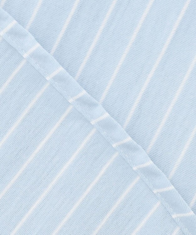 J.PRESS MEN 【KANEMASA JERSEY】【きちんと見え、快適な着心地】ストライプジャージ ボタンダウンシャツ / JAPAN MADE サックスブルー系1