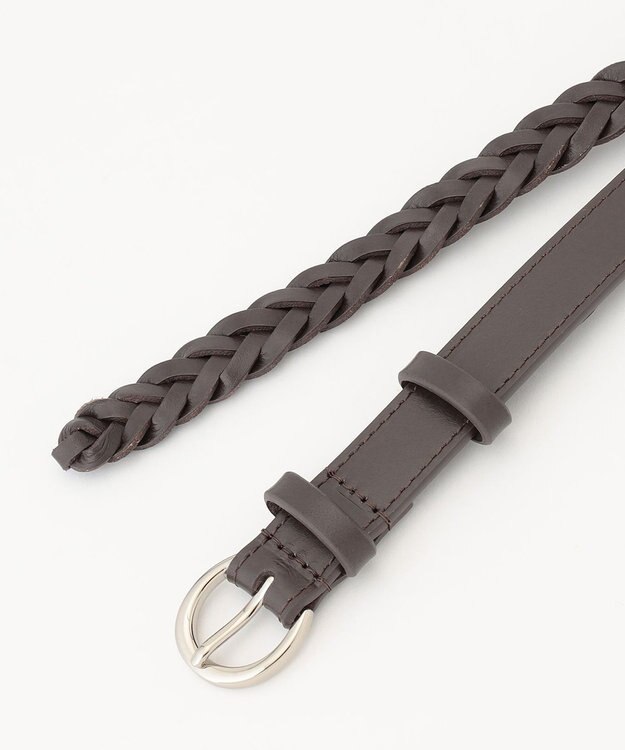 J.PRESS LADIES メッシュ ベルト ダークブラウン系