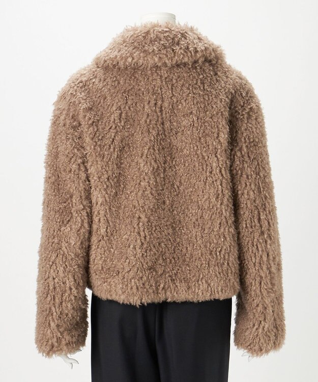 23区 【GOLD LABEL】カーリーニードルファー ブルゾン キャメルベージュ