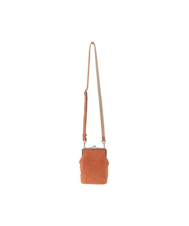 genten アンティーコ×LIBERTY 口金ミニポシェット オレンジ