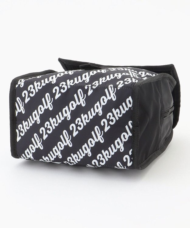 23区GOLF 【UNISEX】ランチの持ち運びにも使える保冷バッグ 収納時もかさばらない折り畳み仕様 ブラック系5