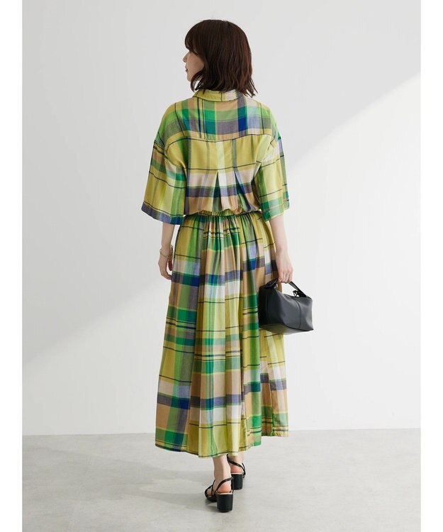 Green Parks Ｉ　襟付きワンピース Check