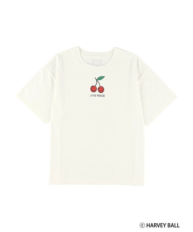 Green Parks Ｓｍｉｌｅｙ　Ｆａｃｅ／チェリープリントＴシャツ White