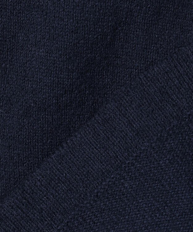 組曲 ミニブークレーツイードニットジャケット ネイビー系