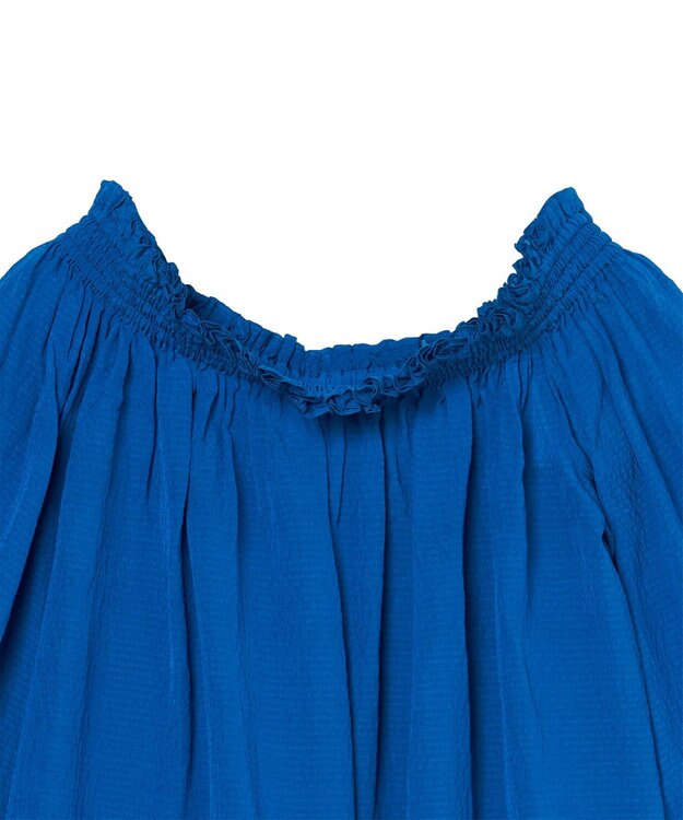 JOSEPH テクスチャードシルク　ブラウス Siam Blue